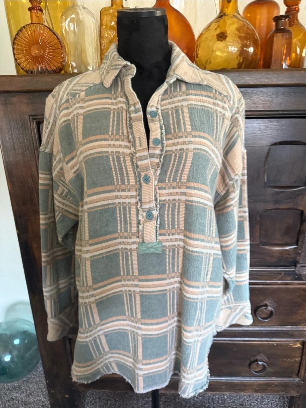 We The Free Arizona Sky Jacquard Plaid Shirt - Picture 4 of 12